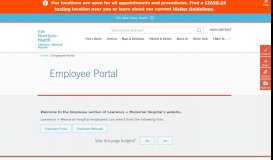 
							         Employee Portal – Lawrence + Memorial Hospital								  
							    