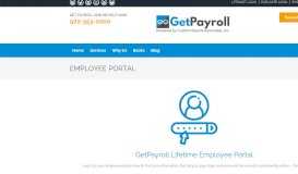 
							         EMPLOYEE PORTAL - Log into GetPayroll Now to View Your Paystubs								  
							    