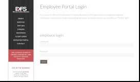 
							         Employee Portal Login | DFS Group - Diverse Facility Solutions								  
							    