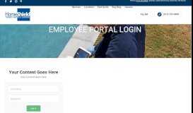 
							         Employee Portal Login – HomeShield								  
							    