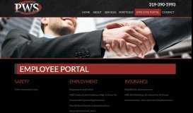 
							         Employee Portal | Login | Pearson Wall Systems, Inc. : Pearson Wall								  
							    