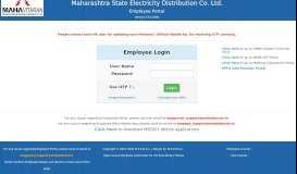 
							         Employee Portal - Maharashtra State Electricity								  
							    