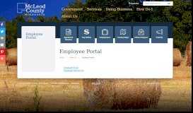 
							         Employee Portal - McLeod County								  
							    
