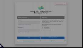 
							         Employee Portal - Neath Port Talbot Council								  
							    