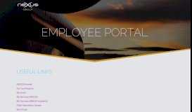 
							         Employee Portal - NEXUS								  
							    
