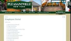 
							         Employee Portal | Pleasantville NY								  
							    