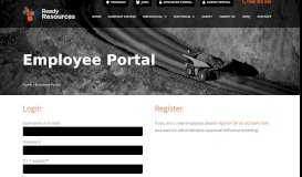 
							         Employee Portal - Ready Resources								  
							    