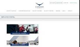 
							         Employee Portal | Security Services & Training Company - Condor ...								  
							    