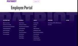 
							         Employee Portal Software | MY Patriot								  
							    