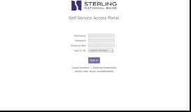 
							         Employee Portal - Sterling National Bank								  
							    