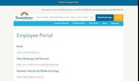 
							         Employee Portal - Sweetser								  
							    