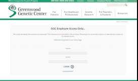 
							         Employee Portal - The Greenwood Genetic Center								  
							    