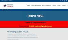 
							         Employee Portal – The Harris County Department of Education								  
							    