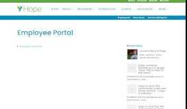 
							         Employee Portal - The Hope Institute for Children & Families								  
							    