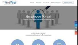 
							         Employee Portal - TimePays								  
							    