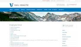 
							         Employee Portal | Vail Valley Medical Center in Vail, Colorado								  
							    