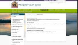 
							         Employee Portal/Staff Links - Montgomery County Schools								  
							    