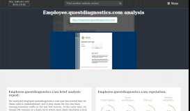 
							         Employee Quest Diagnostics. xQuest Diagnostics - Employee Access ...								  
							    