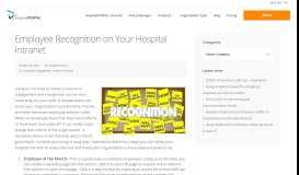 
							         Employee Recognition on Your Hospital Intranet - HospitalPORTAL								  
							    