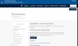 
							         Employee Remote Access | Medical City Healthcare								  
							    