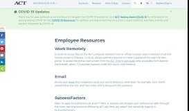 
							         Employee Resources - ACT								  
							    