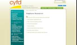 
							         Employee Resources | CYFD								  
							    
