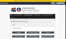 
							         Employee Resources | DHR - Colorado.gov								  
							    