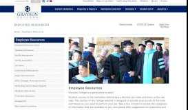 
							         Employee Resources - Grayson College								  
							    
