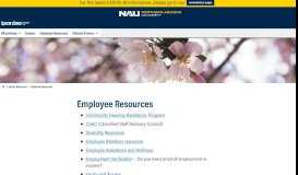 
							         Employee Resources | Human Resources - Northern Arizona University								  
							    