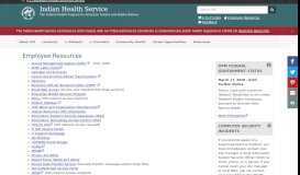 
							         Employee Resources | Indian Health Service (IHS)								  
							    