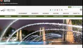 
							         Employee Resources | Irving, TX - Official Website - City of Irving								  
							    