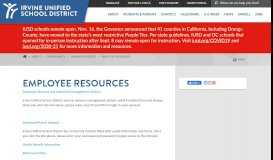 
							         Employee Resources | IUSD.org								  
							    