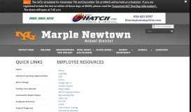 
							         Employee Resources - Marple Newtown School District								  
							    