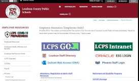 
							         Employee Resources / Overview - Loudoun County Public Schools								  
							    