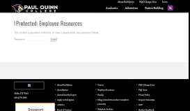 
							         Employee Resources | Paul Quinn College								  
							    
