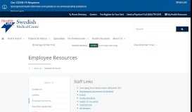 
							         Employee Resources | Swedish Medical Center								  
							    