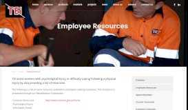 
							         Employee Resources | TEi								  
							    