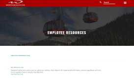 
							         Employee Resources | - Whistler Blackcomb Staff - InsideEpic								  
							    