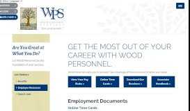 
							         Employee Resources - Wood Personnel Services								  
							    