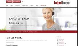 
							         Employee Review - TalentForce								  
							    