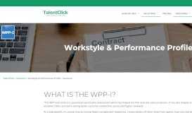 
							         Employee Screening Assessment - WPP-I |TalentClick								  
							    