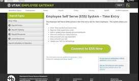 
							         Employee Self Serve (ESS) System – Time Entry | Employee Gateway								  
							    