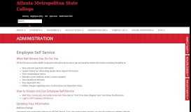 
							         Employee Self Service - Administration - Atlanta Metro College								  
							    