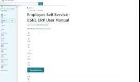 
							         Employee Self Service - BSNL ERP User Manual | Payments ... - Scribd								  
							    