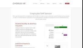 
							         Employee Self Service - Chorus HR								  
							    