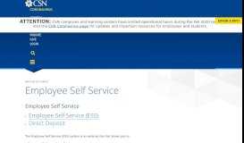 
							         Employee Self Service - CSN								  
							    