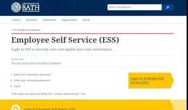 
							         Employee Self Service (ESS) - bath.ac.uk								  
							    