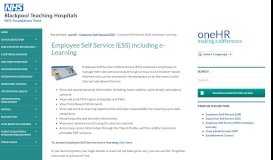 
							         Employee Self Service (ESS) including e-Learning | oneHR								  
							    