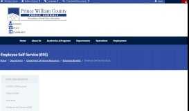 
							         Employee Self Service (ESS) - Prince William County Public Schools								  
							    