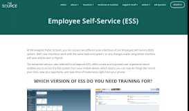 
							         Employee Self-Service (ESS) — The Source								  
							    